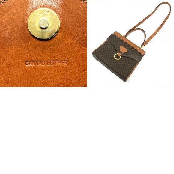 AUTHENTIC CELINE Macadam Hand Bag Shoulder Bag - Picture 3 of 10